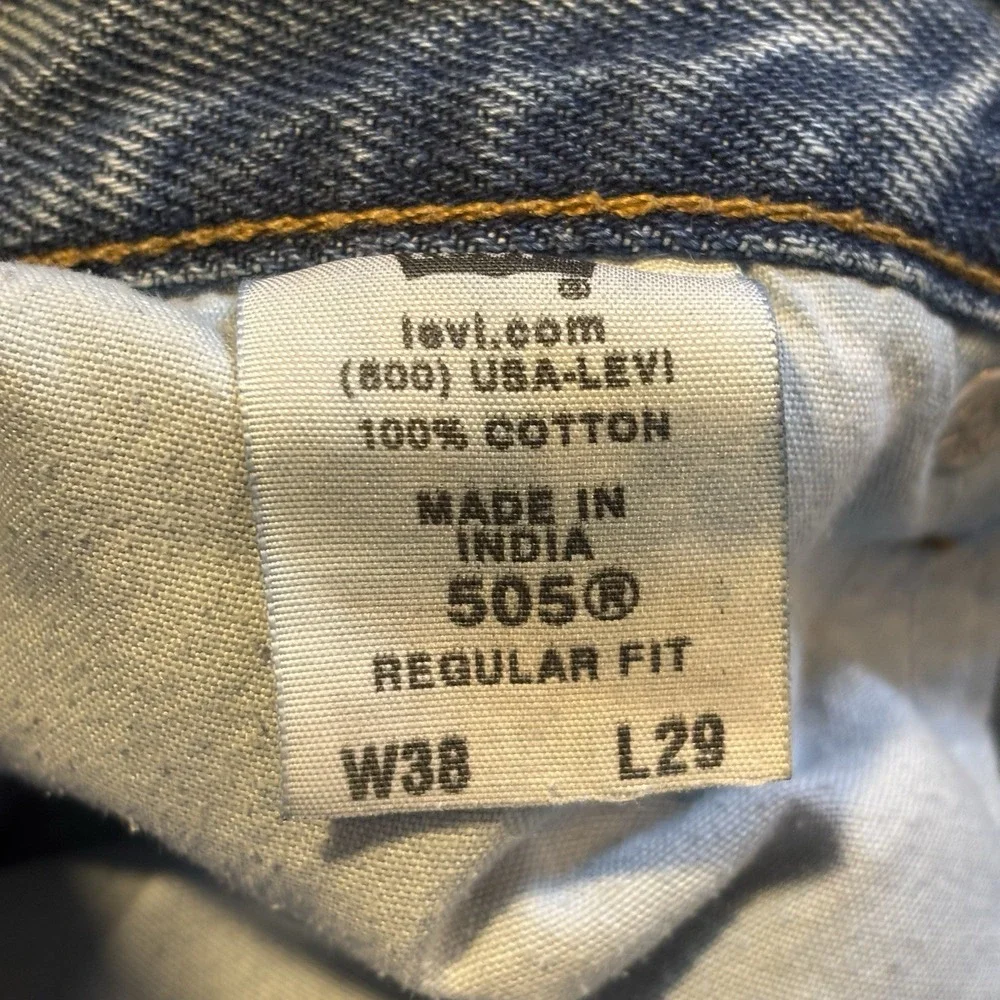 Levis 505 Jeans Mens 38x29